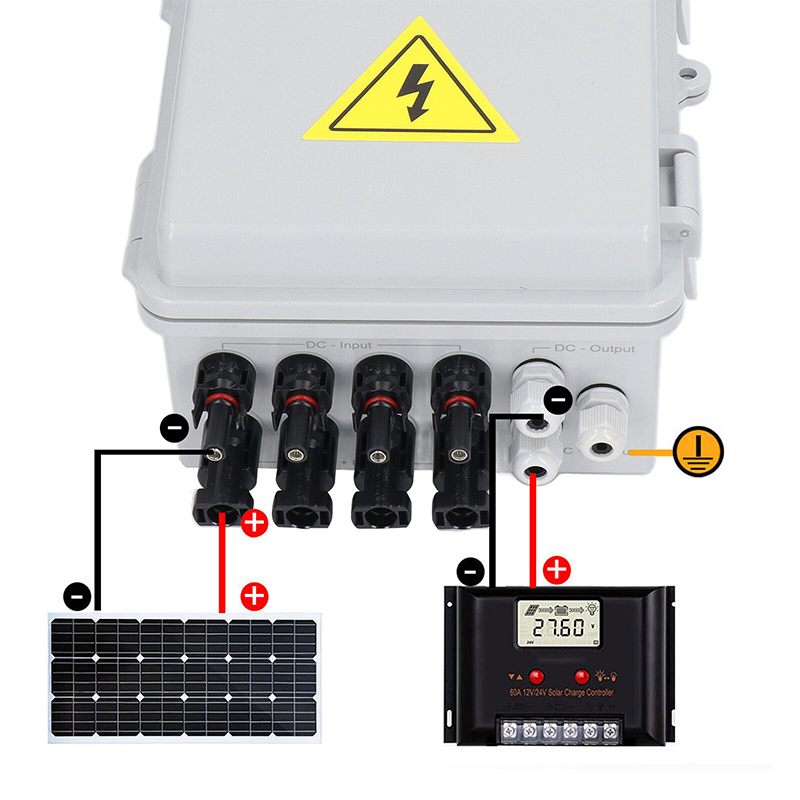 1000V DC Combiner Box 3 In 1 Out